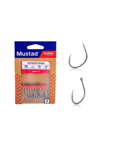 Mustad 10852AP-TS Ruthless Spade Eye Nº2/0